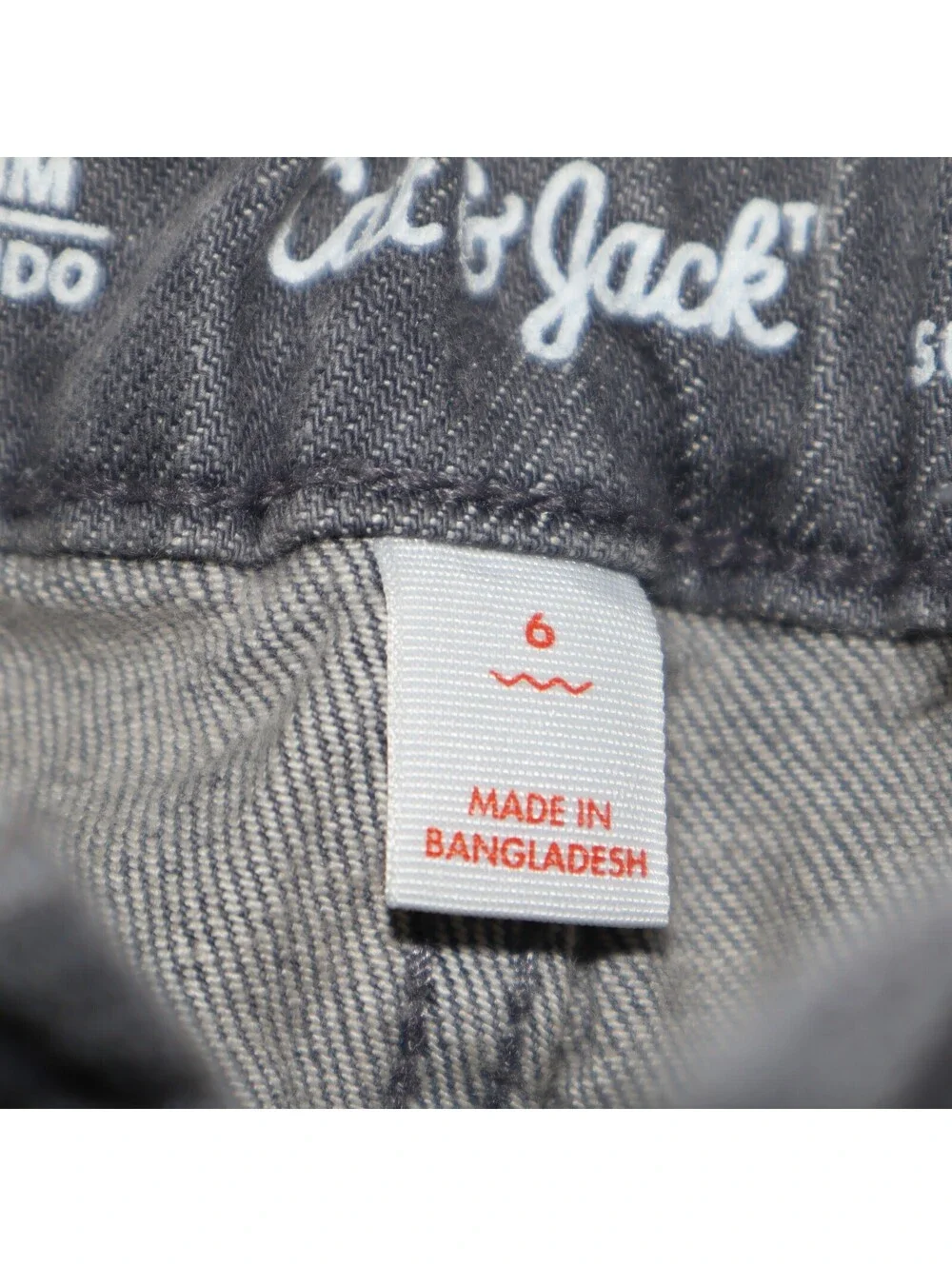 Cat & Jack Boys Slim Jeans Size 6 Gray